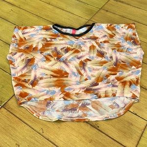 Feather Print Top